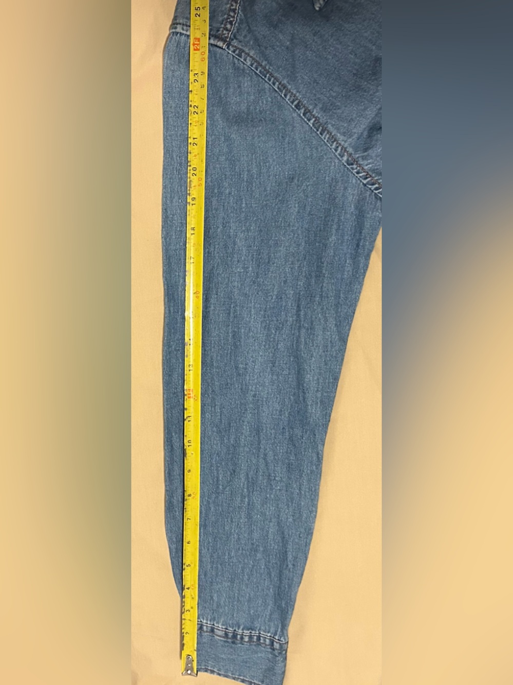 Levi's Women's 100% cotton Blue Denim Button-Front Shirt size L - Picture 4 of 4